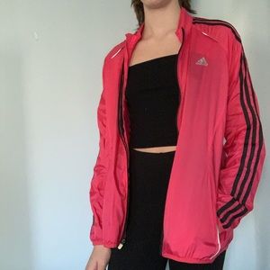 Adidas Pink Windbreaker